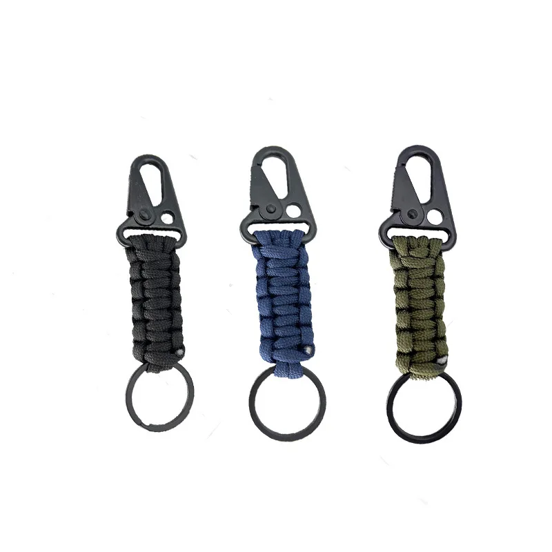 Paracord Cord Rope, Emergency Knot, Outdoor Keychain, Bottle Opener, Camping Carabiner, EDC Tool, SurvivalKit Key Chain Ring