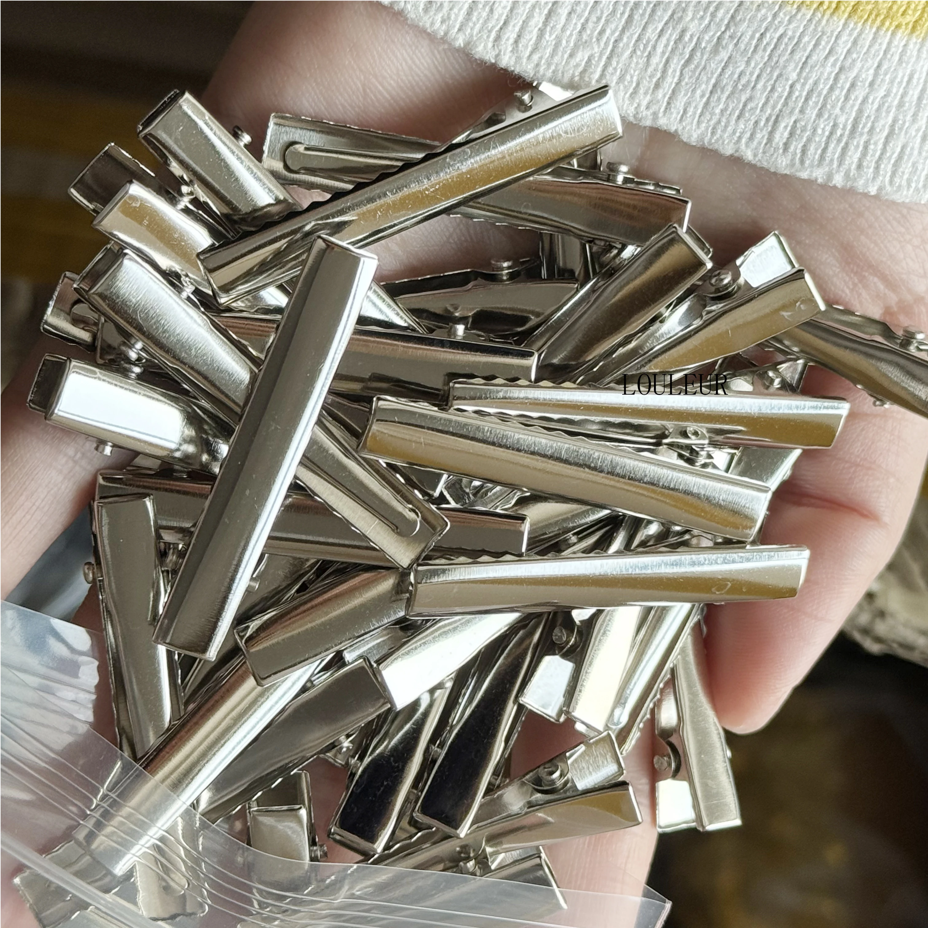 20-50pcs Single Prong Alligator Hair Clips Duckbill Hair Clip For Jewelry Making Hairpins Base Makeup Clips Hairpin Findings
