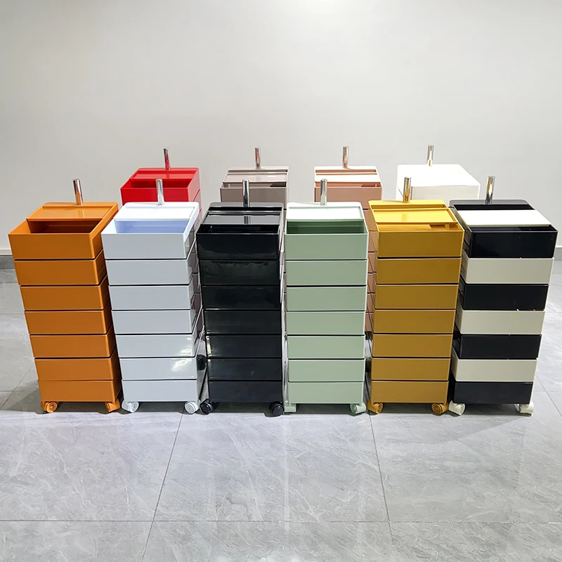 Trolley Furniture Tattoo Cosmetic Table Wheels Delivery Cart Salon Rolling Auxiliary Drawers Muebles Belleza Barber Hotel