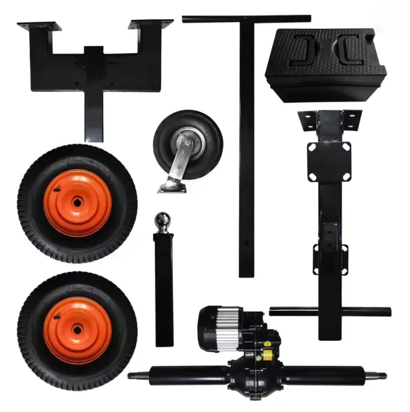 Utility Dolly 1.3T/1.6T/2T/3T Electric Trailer Dolly 500W Trailer Easy Pulling Tow Dolly For Camper Vehicle Caravans