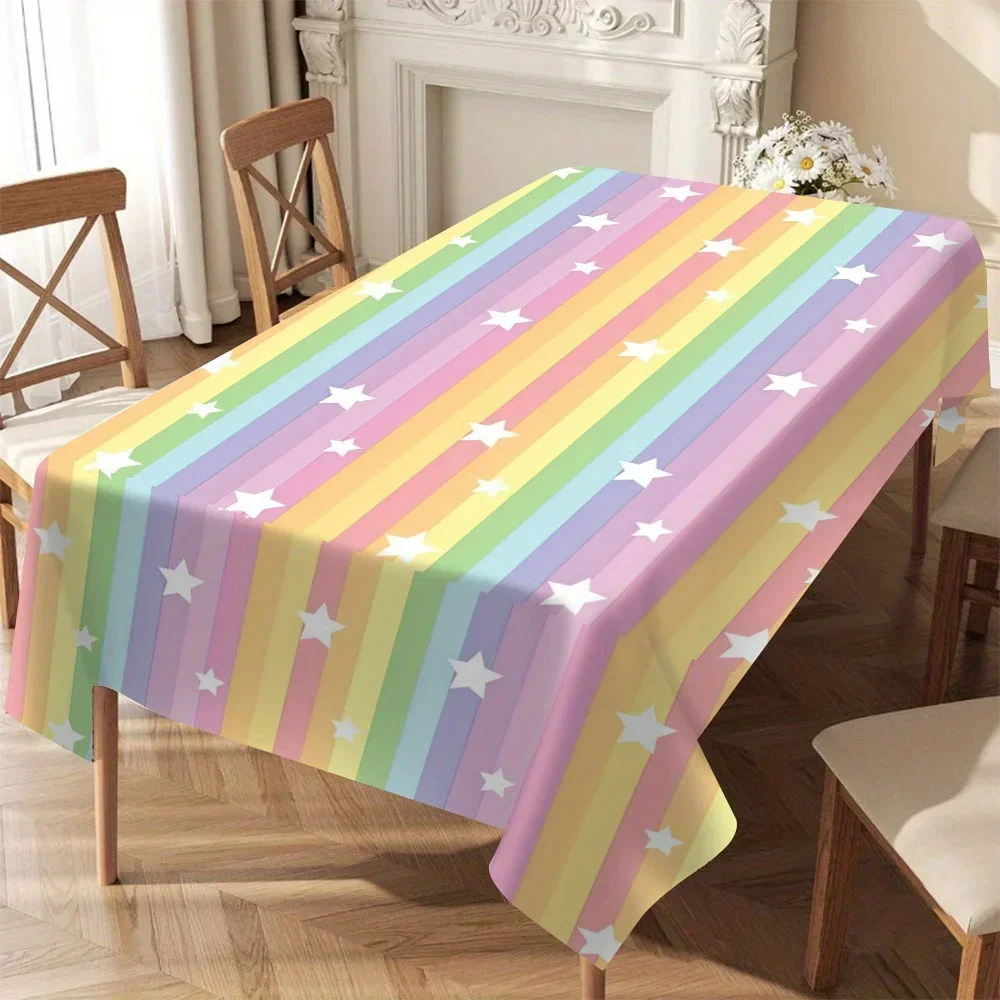 Elegant butterfly pattern rectangular tablecloth - bright red and black design, polyester fabricxzj