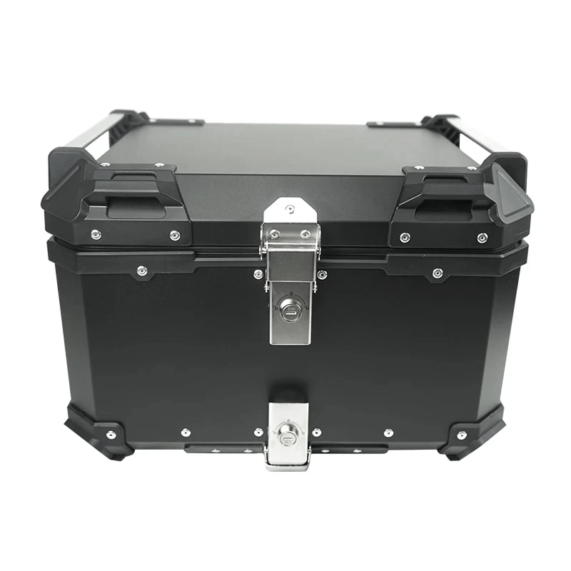 

Factory Hot Selling 55L Black. Cer Box Aluminum Alloy Top Box Motorcycle Tail