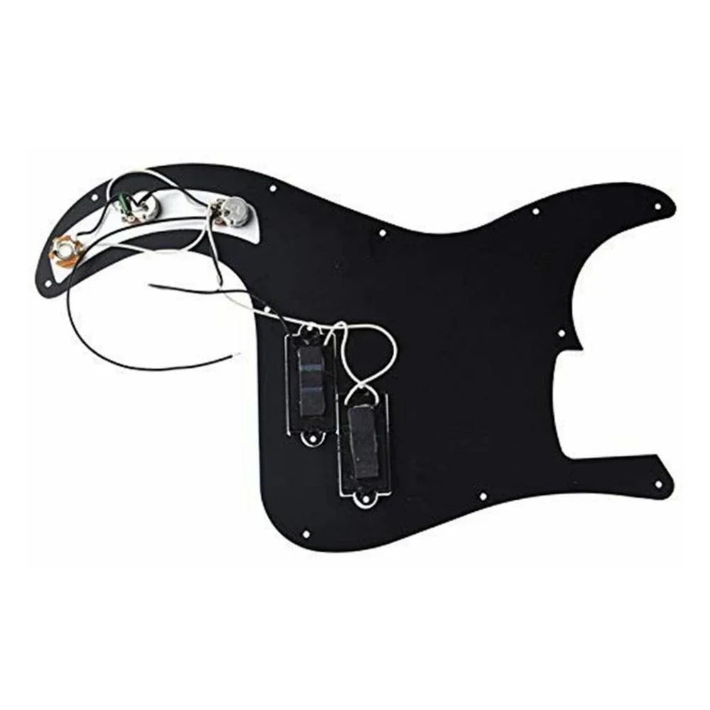 1 مجموعة أسود 3 رقائق Pickguard محملة مسبقا Pickguard لاقط لاستبدال الغيتار FD Precison P باس