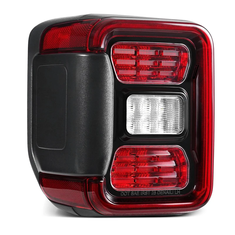 For Jeep Gladiator 2020-2025 1 PC LED Tail Light Car Driving Reversing Brake Lamp Turn Signal Light W/ Blind Spot W/O Module