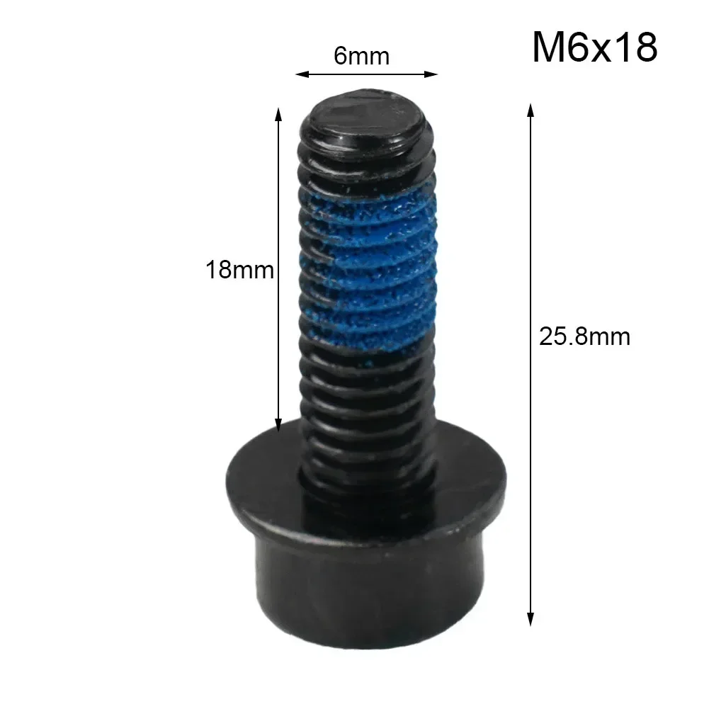 4Pcs Bicycle Disc Brake Bolts Screws Mountain Bike Oil Brake Caliper Fixing Screw M6*18mm Bolts Cycling Fixing Accessories