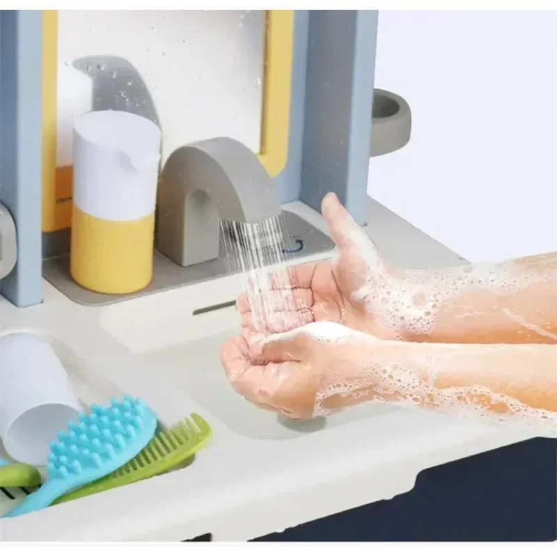 16 pièces/ensemble de Simulation électrique multifonctionnelle, Table de rinçage de lavage Recyclable, aire de jeux pour enfants, jouet coiffeuse, cadeaux