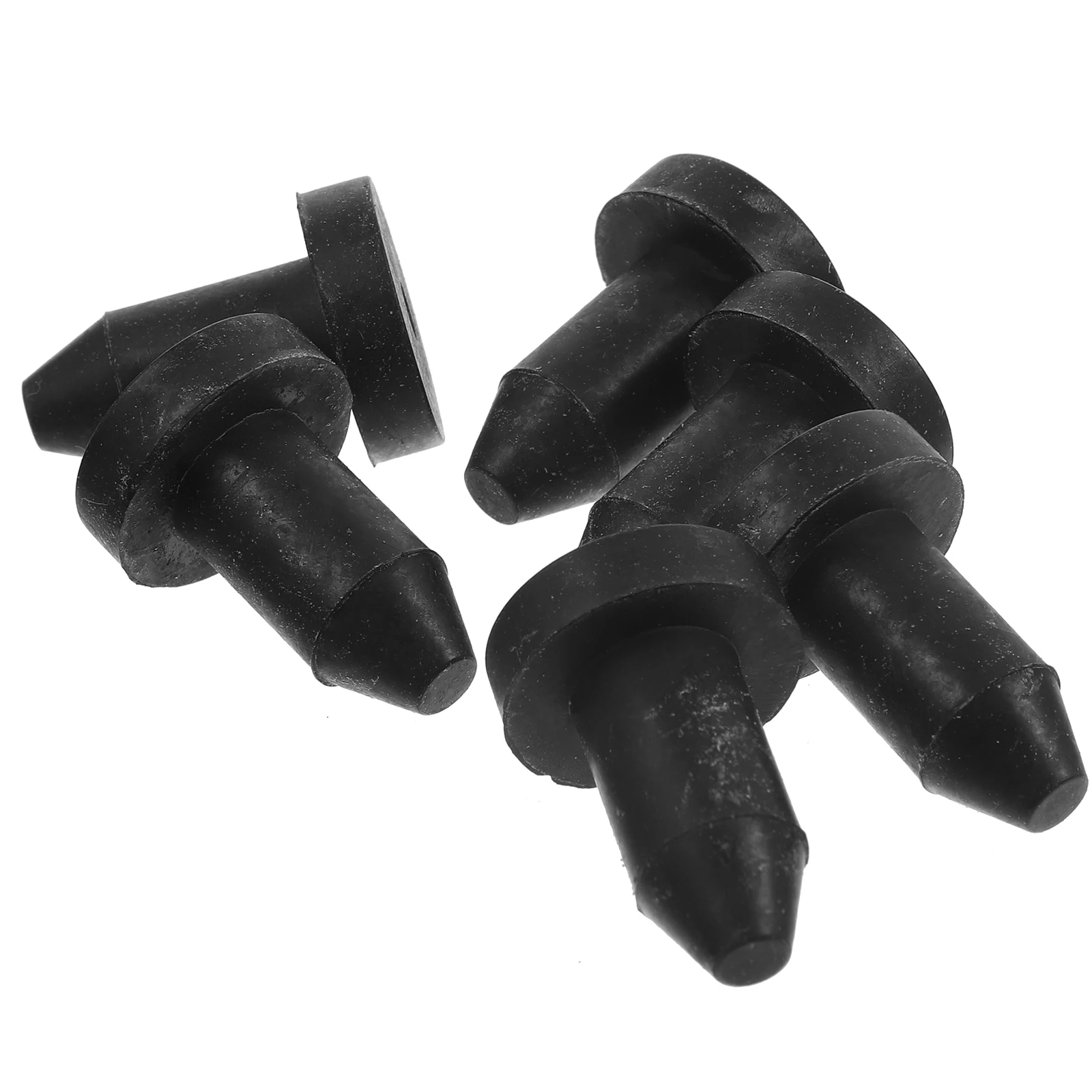 

6pcs Rubber Drain Plug Scupper Plugs Water Blocking Deck Boat Marine Accessories Kayak Yacht Black Durable Easy Installation