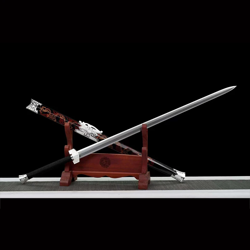 Chinese Han Jian,  Chinese Sword,Real Steel Blade Diamonds Shape, Home Decoration, Ornament , Real Sword, Christmas Gift - view 5