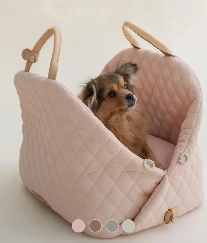 New Style Casual Fashion Luxury Pet Dog Cat Carrying Tote Bag Dog Car Carrier Booster Seat Pet Carriers