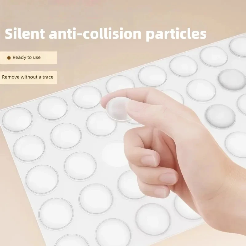 Door Cabinet Toilet Drawer Bumper Rubber Buffer Cushion Furnitures Bumper Protective Pads Anti-collision Particle Silicone Pads
