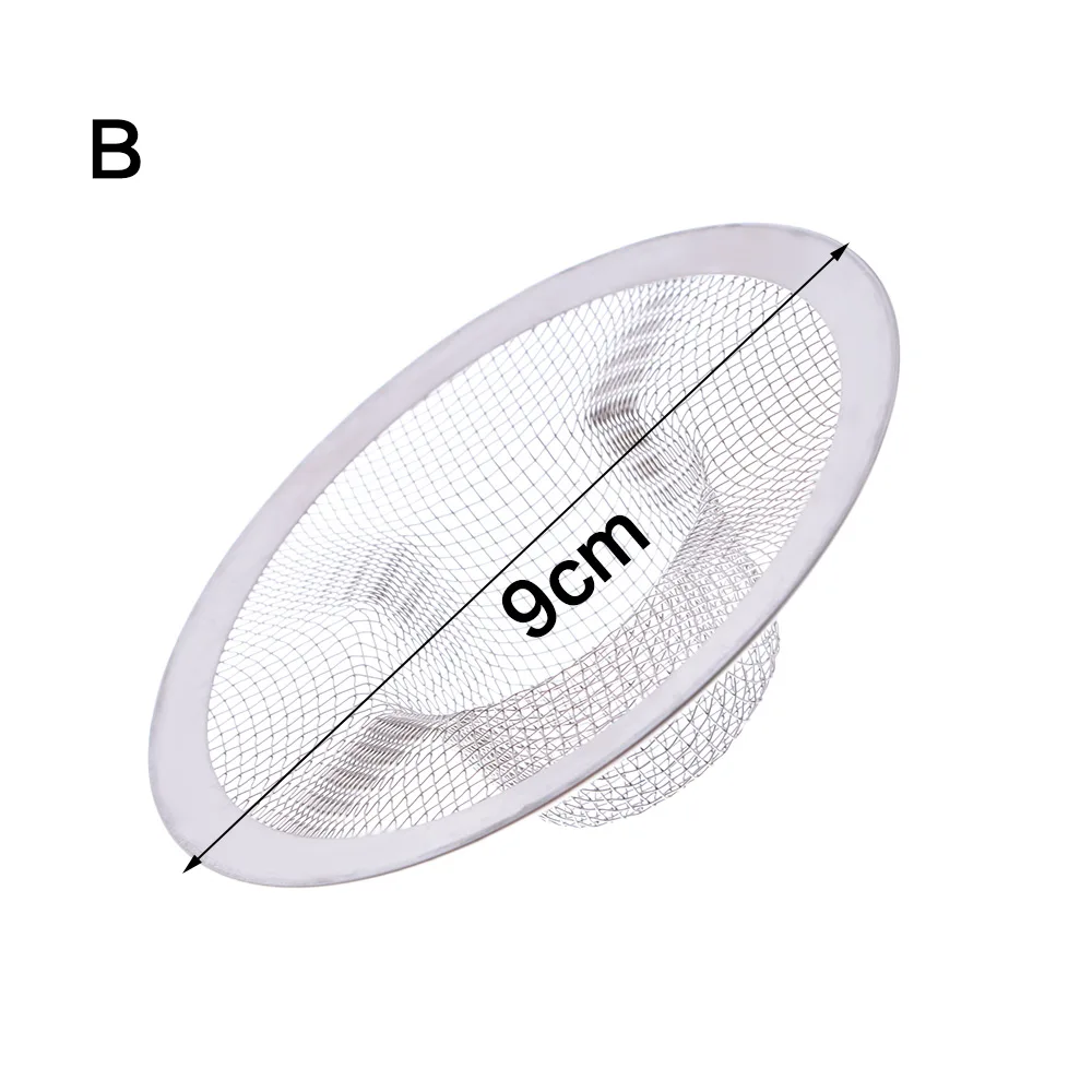 1Pcs Duurzaam Mesh Gootsteenzeefje Afvoer Gootsteen Filter Plastic Siliconen Keuken Voedsel Rijst Sink Stopper Badkuip Haar Vergiet Zeef