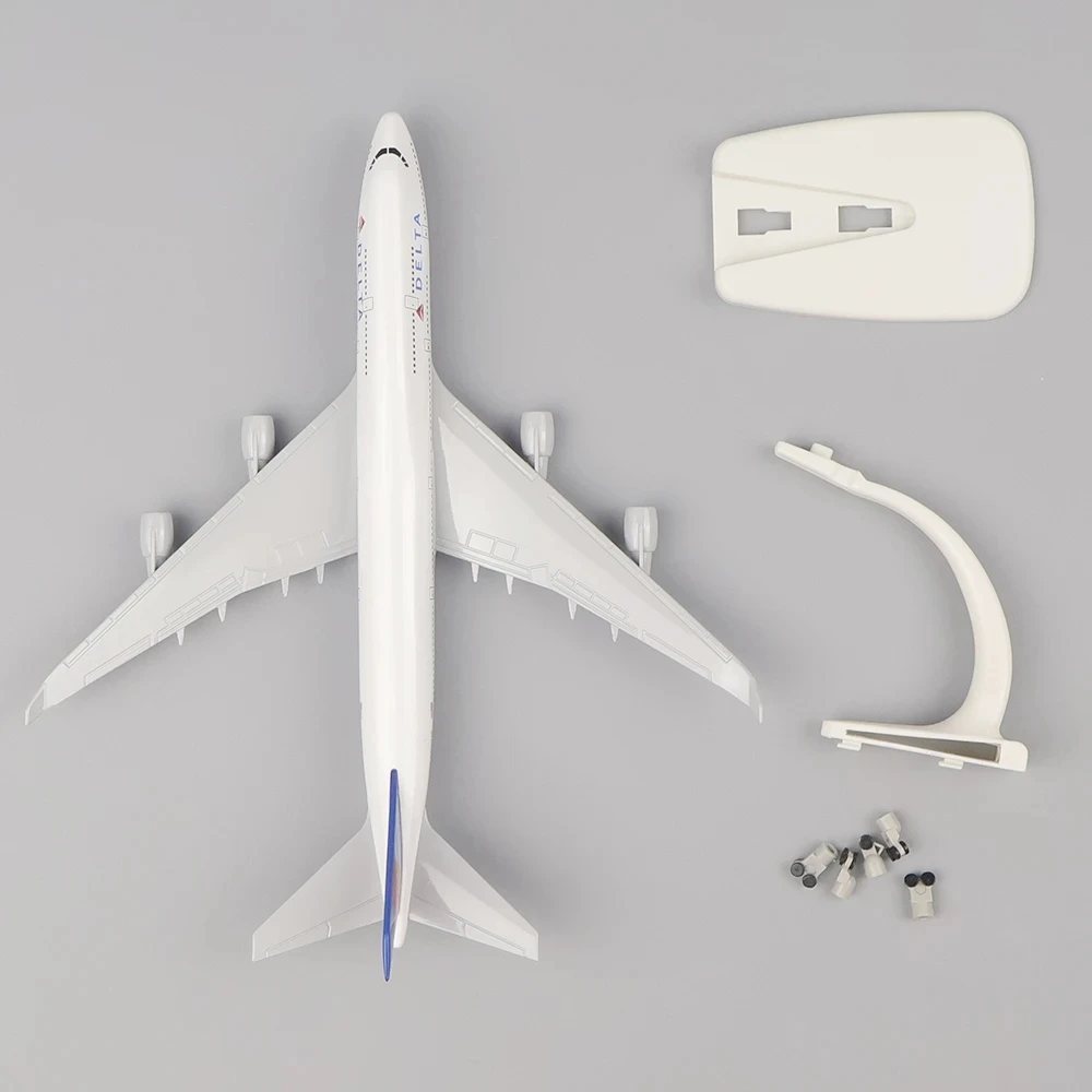 20CM Airplane Model Toys Diecast Resin Delta Boeing 747 Airplane Aircraft Airlines Airways Air Bus