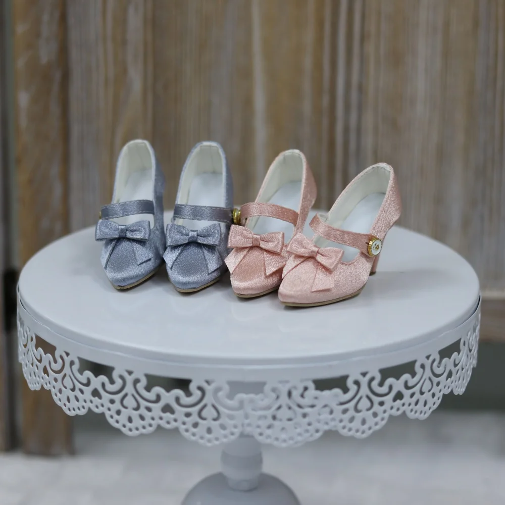 BJD Doll shoes 1/3, SDGR/ Big Girl /AS Elegant silk pointed high heels BJD doll accessories