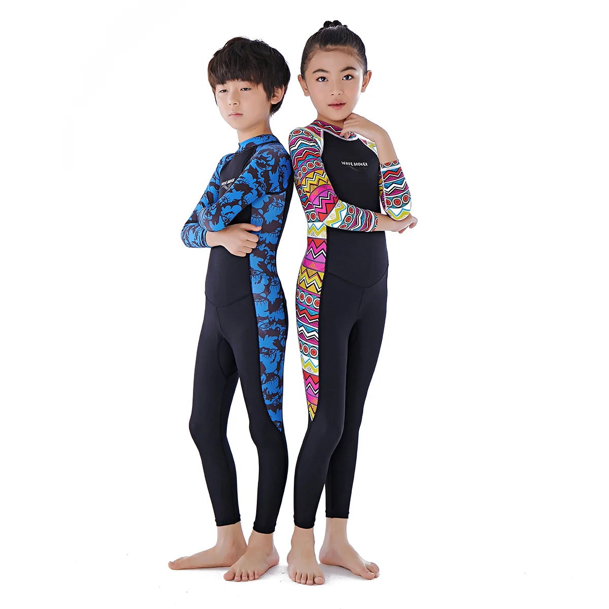 

STLF Kids Surfing Wetsuit Swimsuits Back Zipper One Piece Swimsuit Oem One Piece Swimsuit