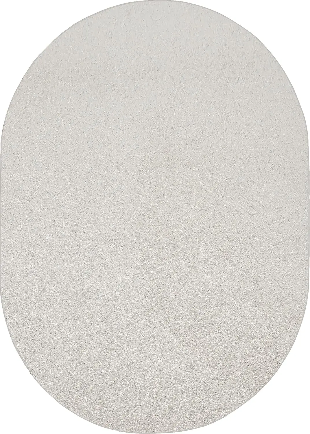 

Pet Friendly Solid Color Area Rugs Off White - 6' x 9' Oval, Stain & Fade Resistant, Perfect for Indoor Wedding Decor,