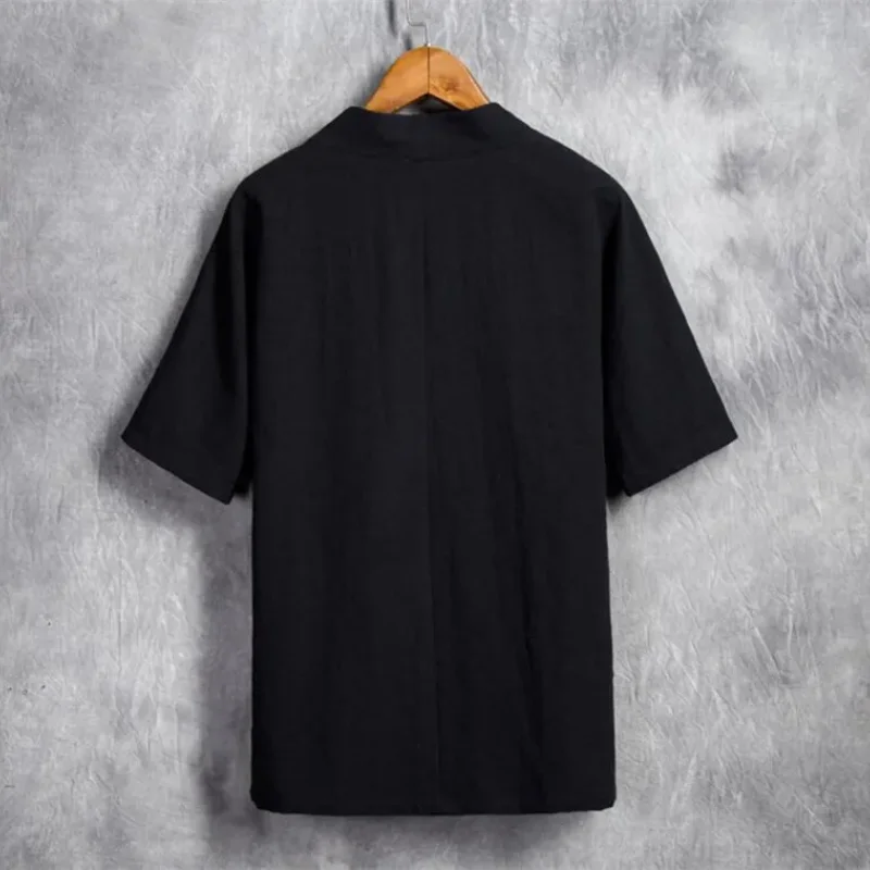Men New Arrival Spring Shirt Summer Chinese Tradition Style Kung Fu Short Sleeve Shirts M-3XL-4XL-5XL-6XL
