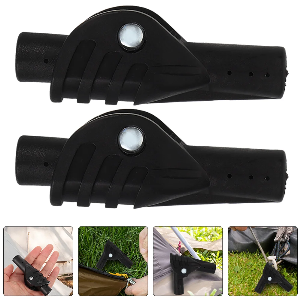 

2 Pcs Automatic Tent Folding Joint Support Rod DIY Repair Outdoor Accessories Parts 2pcs Camping Pole Connectors Adapter for