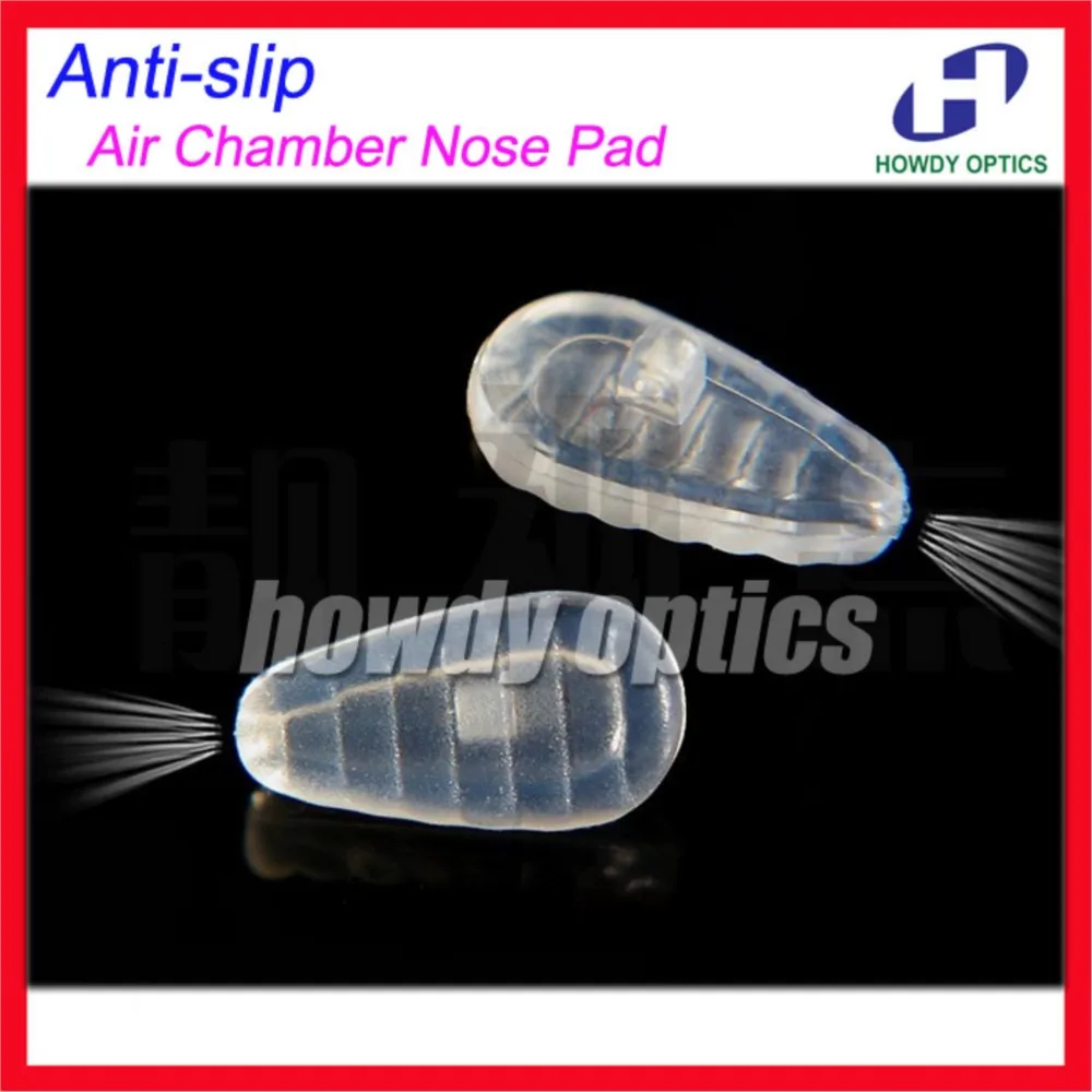 500pcs 14mm Anti-slip High Quality Glasses Eyeglasses Silicone Air Chamber nose pads Super Light Soft