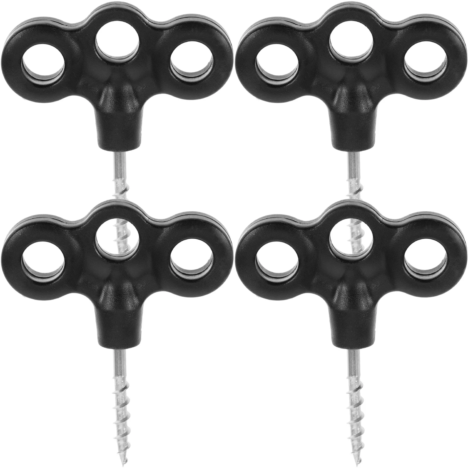 4 قطعة أوتاد خيمة شديدة التحمل أوتاد بلاستيكية متينة وخفيفة الوزن للتخييم على الشاطئ أوتاد قلعة نطاطة