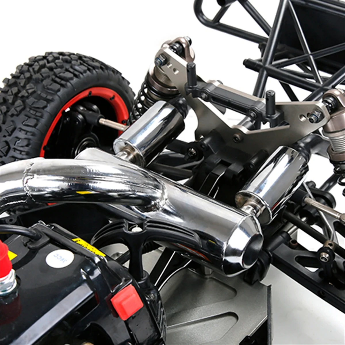 

A07I RC Car Double Mute Pipe Выхлопная труба для 1/5 5Ive T Rovan 29CC 30.5CC 32CC 36CC 45CC Engine Rc Car Update Parts