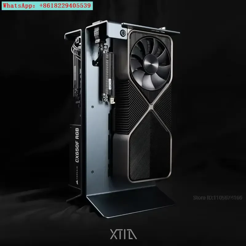 XTIA Chassis Open Portable All Aluminum A4 ITX Rack 4090 Raptor No Fan No Power Supply