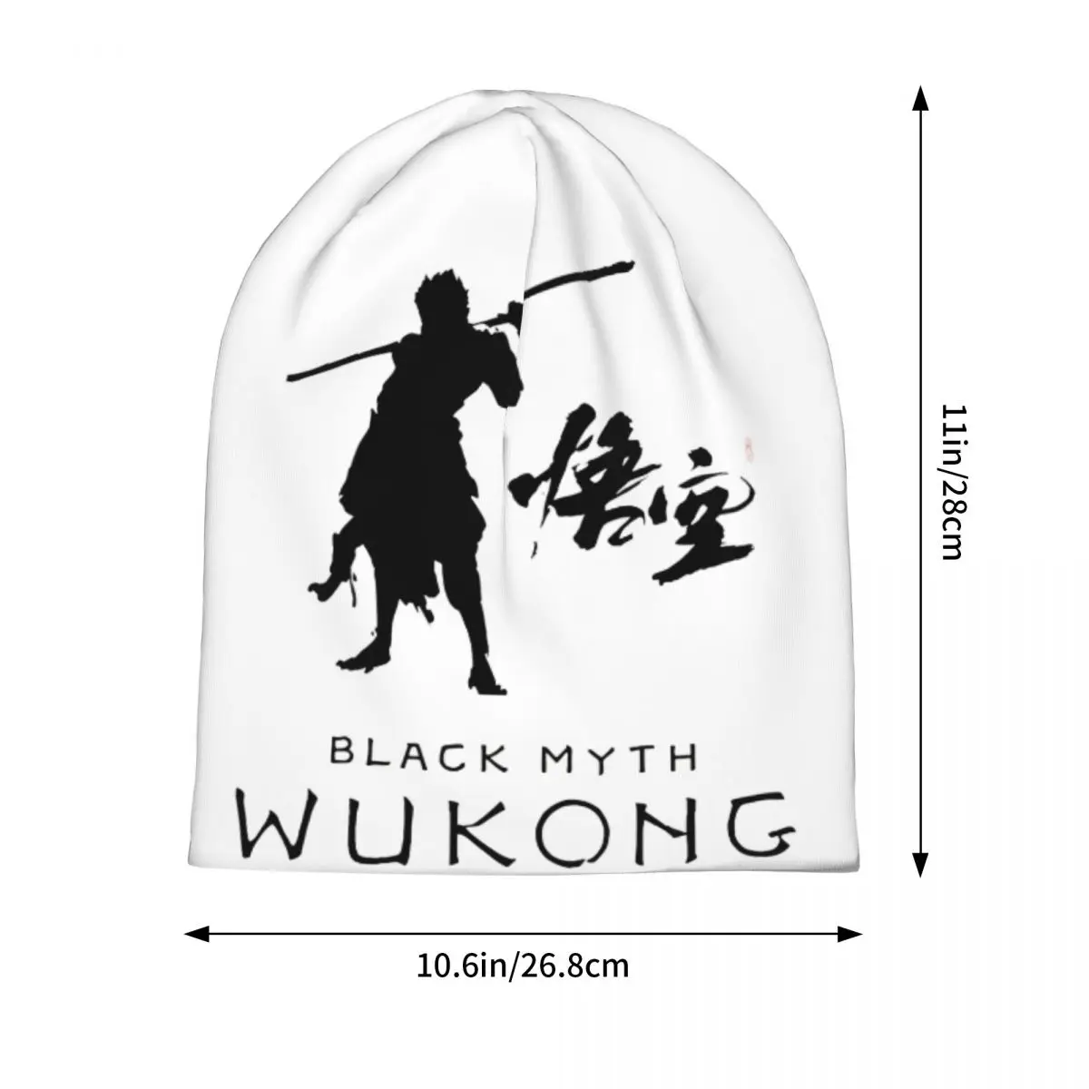 Black Myth Wukong Mythology Game Chemo Beanie Cap Unisex Winter Wear Skullies Cap Bonnet Knitted Hat