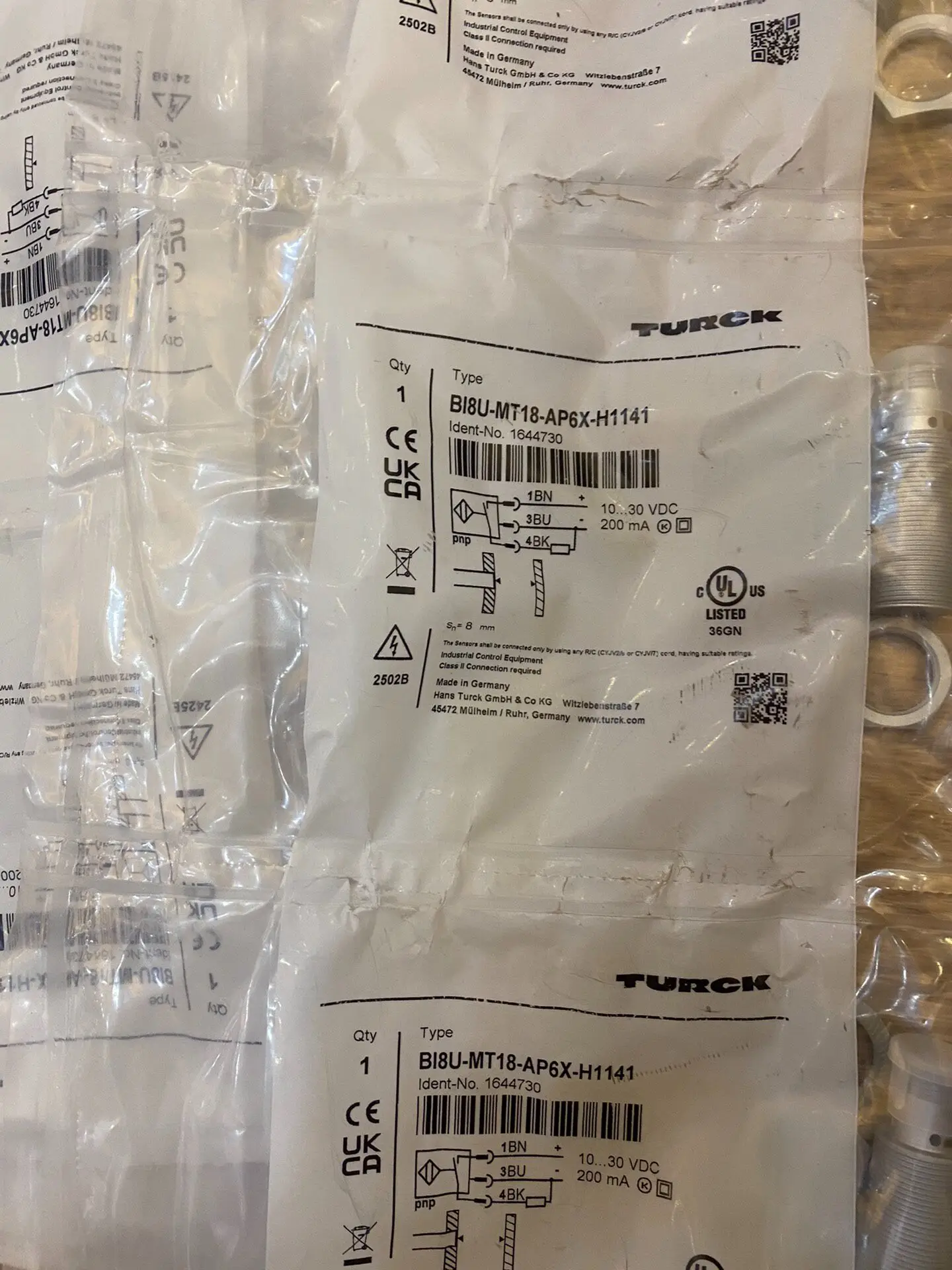 BI8U-MT18-AP6X-H1141 Turck Solder Mask Sensors