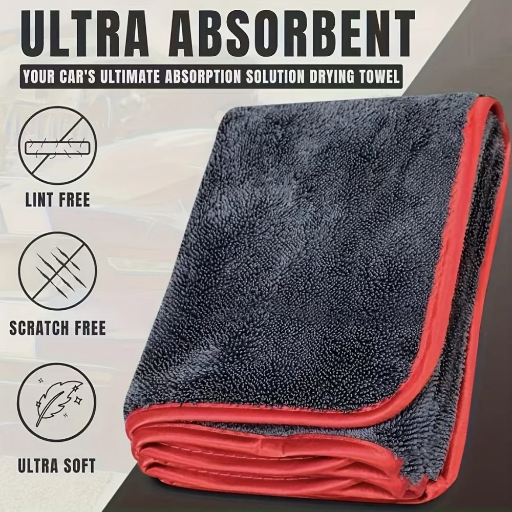 Super Absorbent Microfiber Car Drying Towel, Achieving Ultimate Car Protection, Essential for Vehicle Hygiene, Compact Design