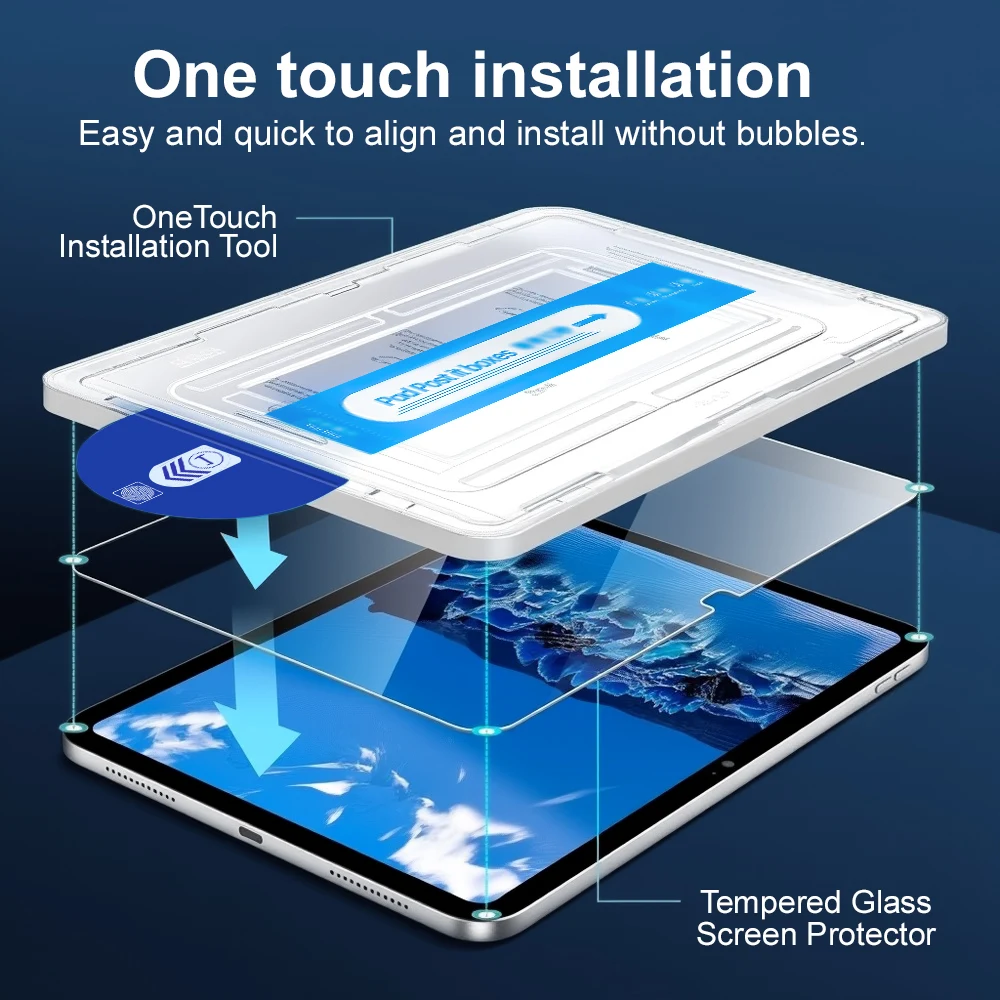 HD Screen Protector For Samsung Tab S10 FE 10.9 S10 Lite 2025 S9 Fe 12.4 S8 S7 FE Tempered Glass A9 Plus A8  S6 Lite Accessories
