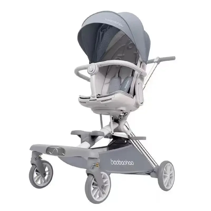 Baby Stroller V16 Baby Walking Tool Can Sit or Lie Down Two-way One Click Folding Baby Stroller