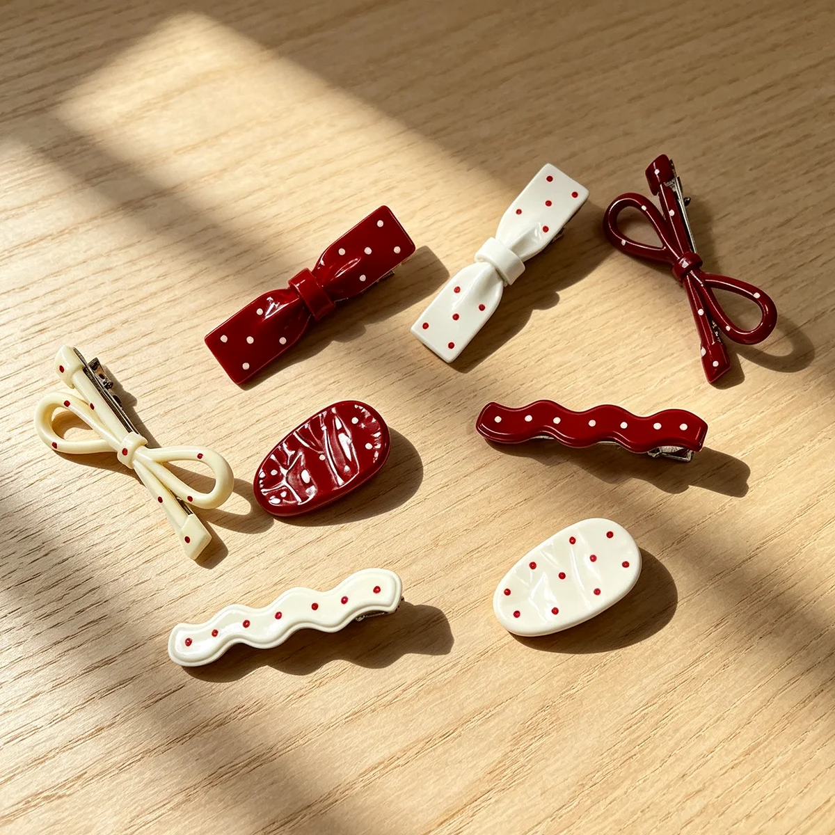 Women Accessories Bd - 4-Piece Set Polka Dot Ladies Side