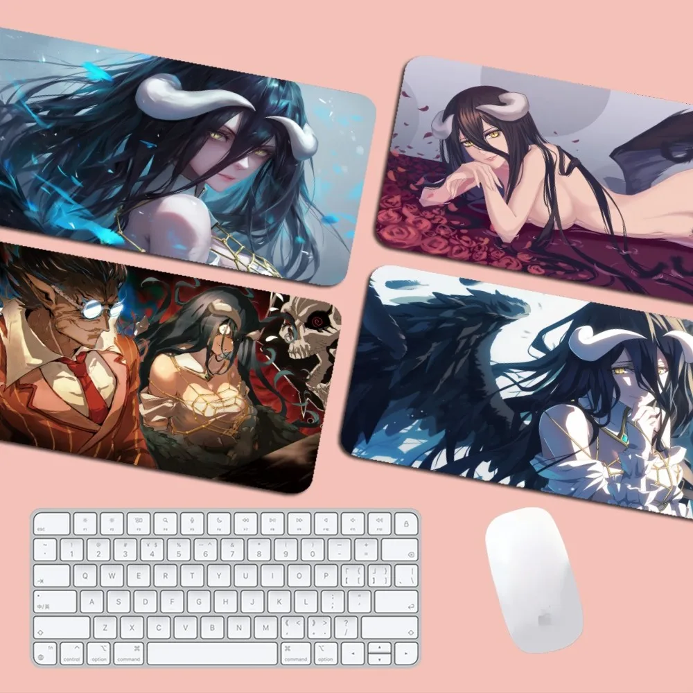 Anime Overlord Albedo Mousepad Boy Pad Natural Rubber Gaming Mousepad Desk Mat Size For Gameing World Of Tanks CS GO Zelda