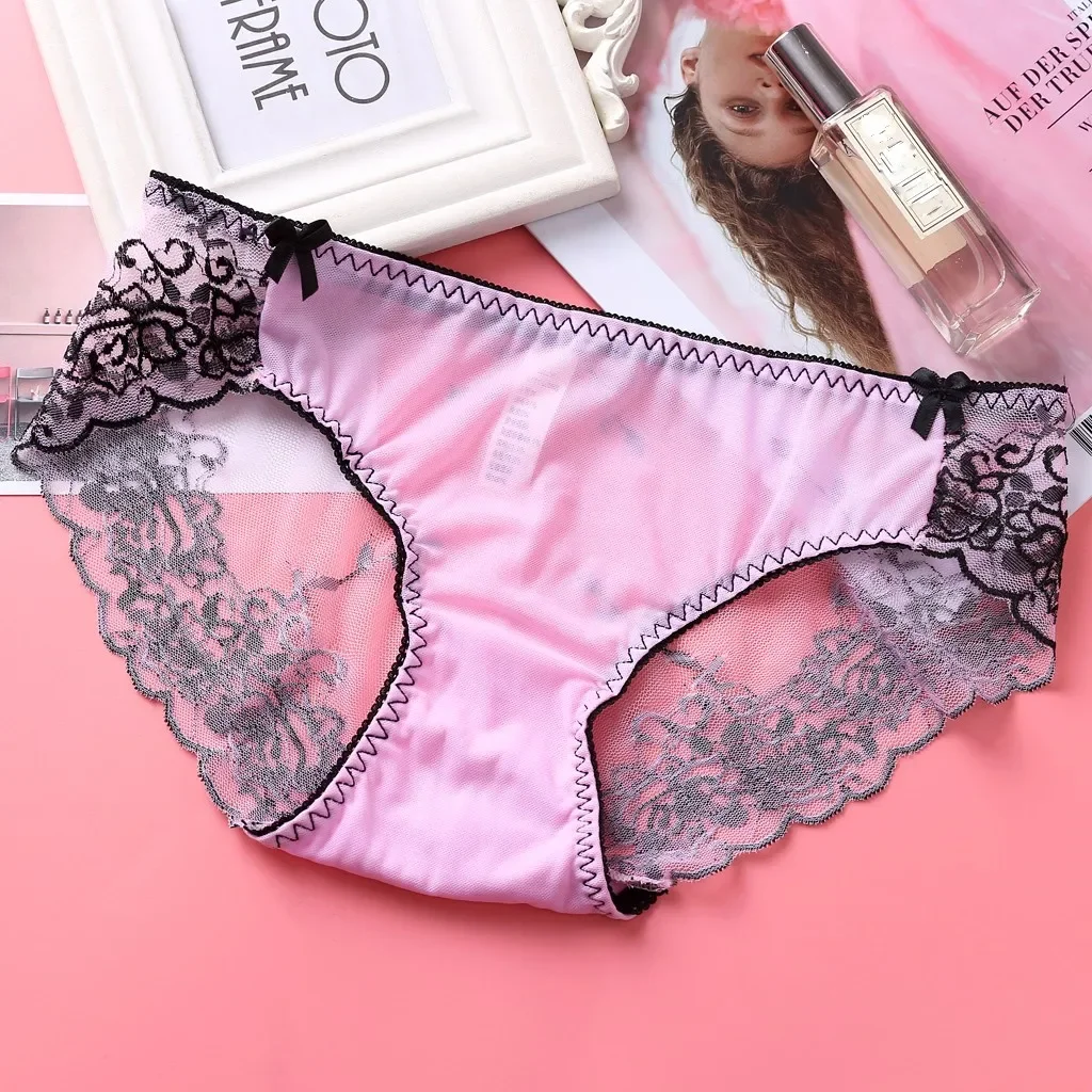 

Panties For Women Plus Size Sexy Lingerie Sexy Lace Knicker High Elastic Embroidery Underpants Underwear Women Sexylingerie