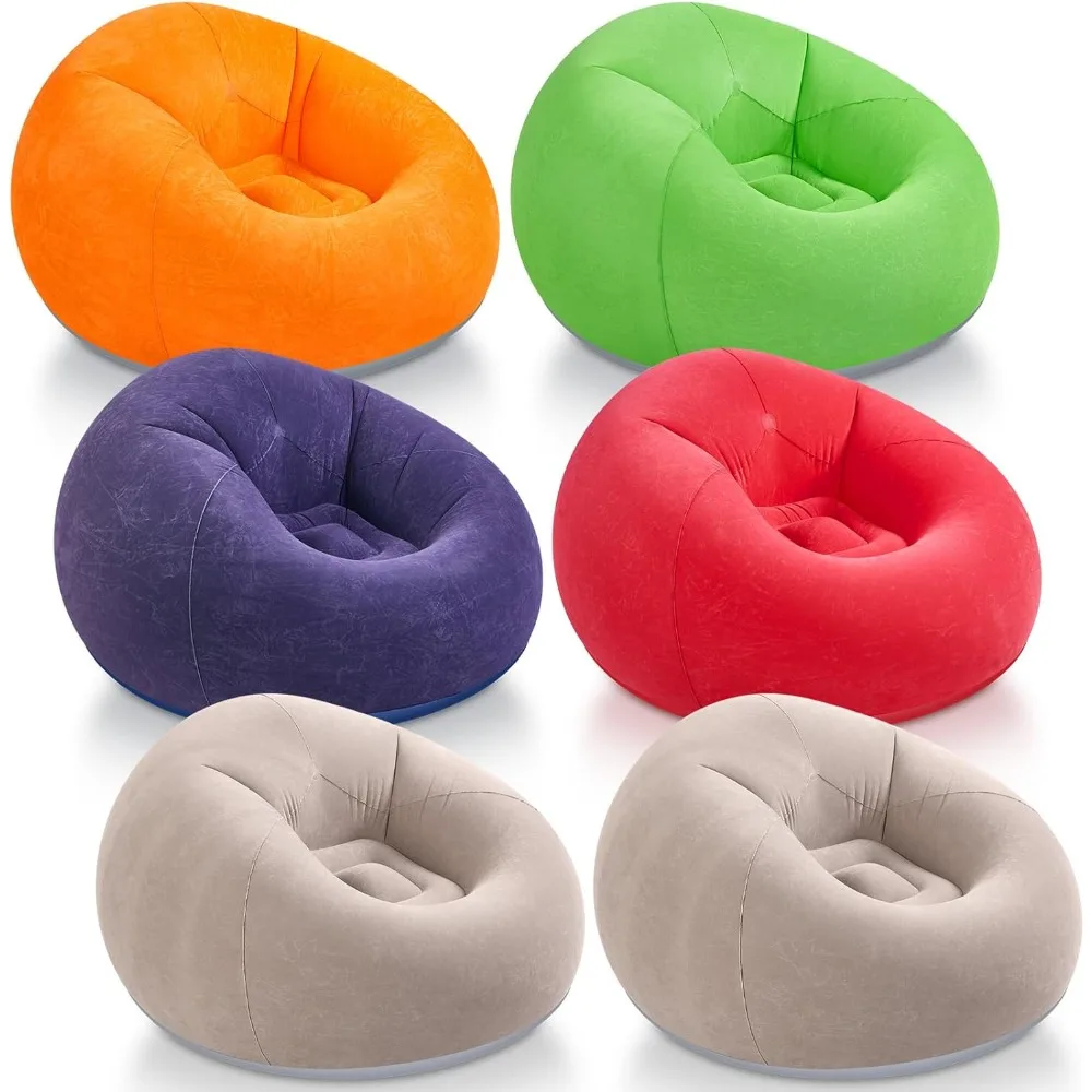 

Inflatable Bean Bag Chairs Blow up Chairs Camping Chairs Inflatable Lazy Sofa Folding Portable Inflatable Chair for Living Room