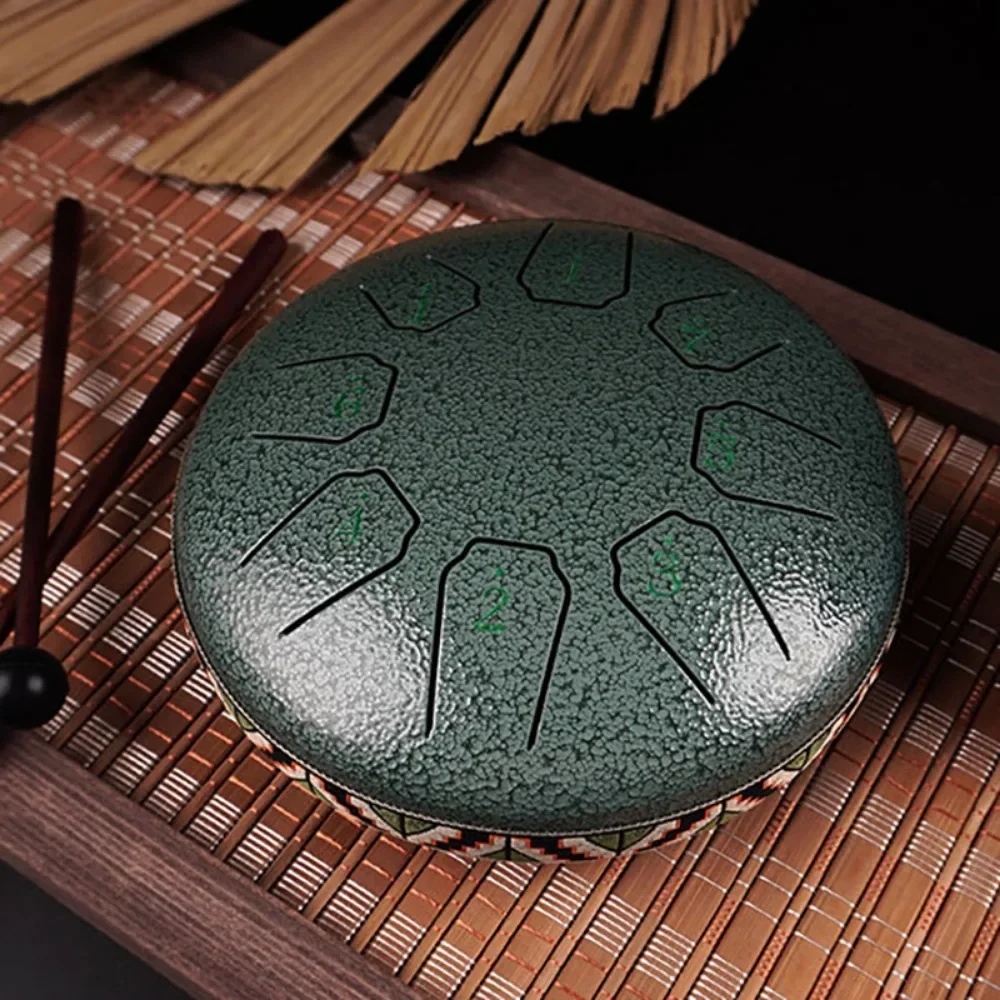 6 Inch 8 Tone Mini Tongue Drum Ethereal Drums Children Steel Hand Drums Yoga Meditation Professional Percussion Instruments Gift