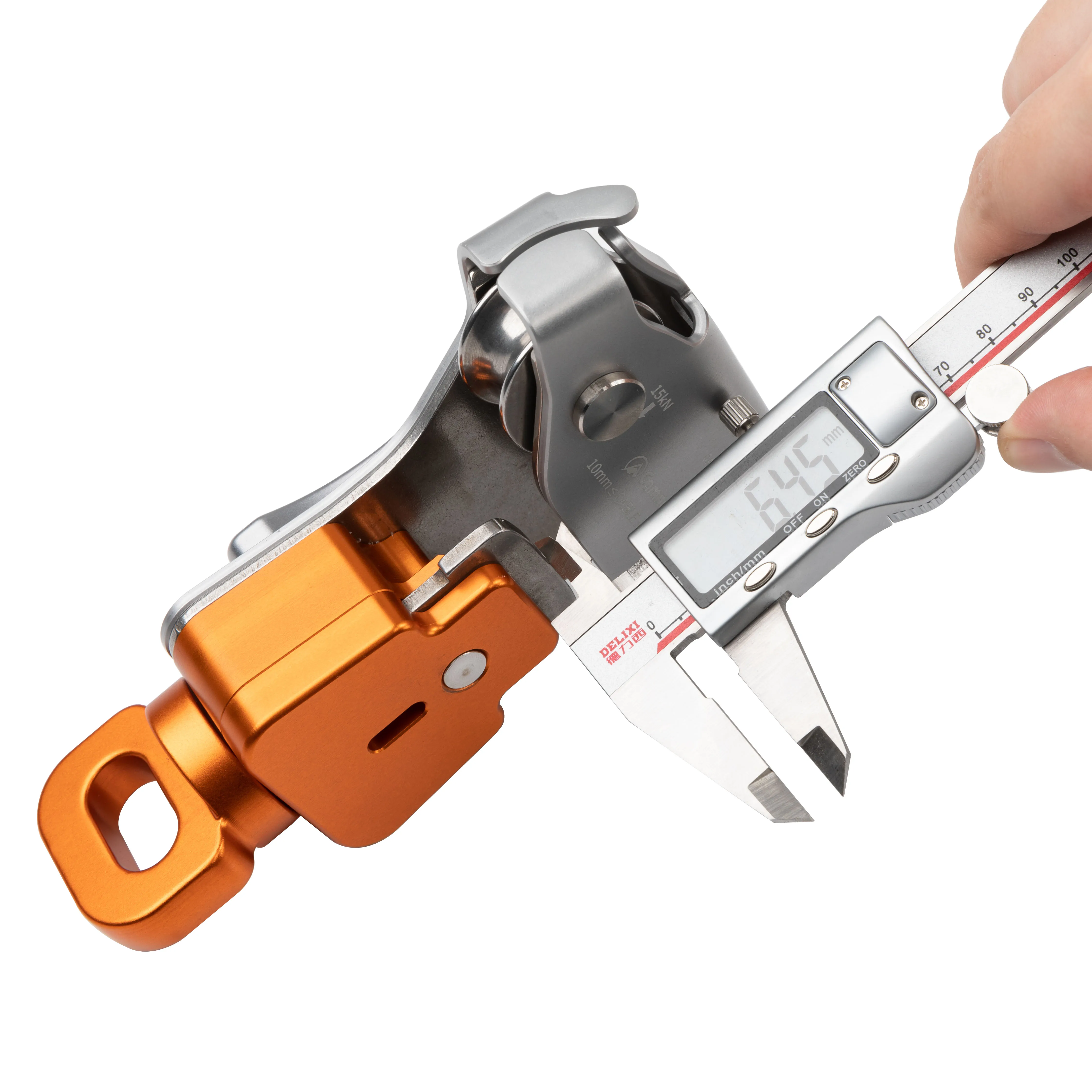 Aluminum Double Pulley System 22kN Hauling Tool for Mountaineering Rock Climbing Gear