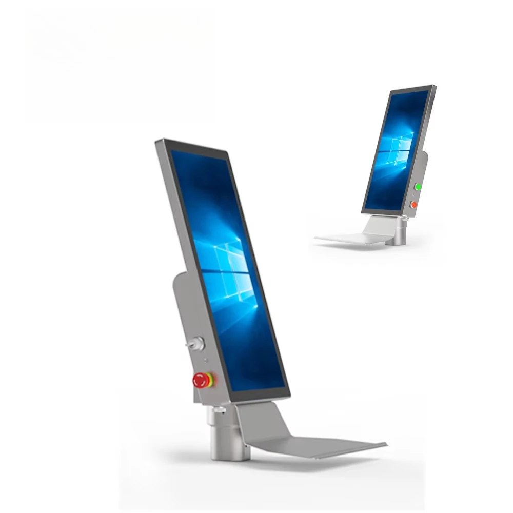 Custom IP65 Economical Waterproof Wall Mount Flat Capacitive Industrial Touchscreen Lcd 21.5 Inch Industrial Display