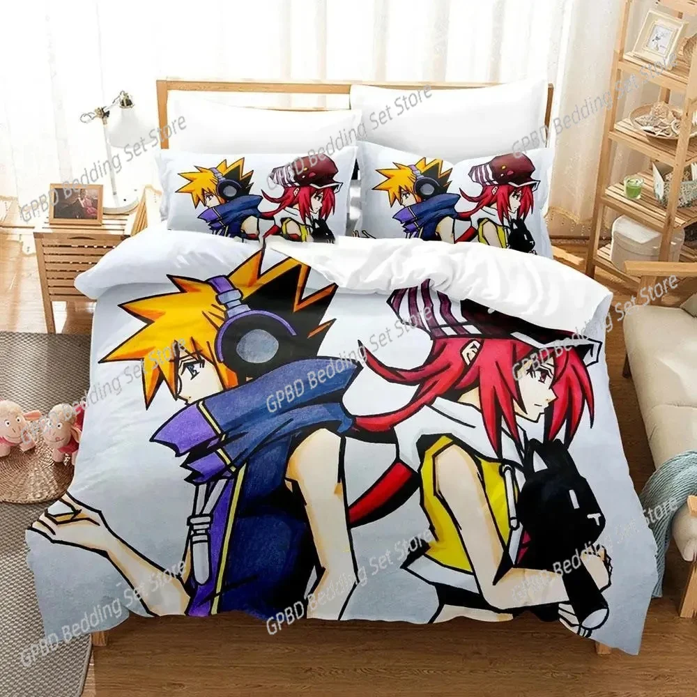 

3D Print Neku Sakuraba World Ends Bedding Set Single Twin Double Queen King Cal King Size Bed Linen Set