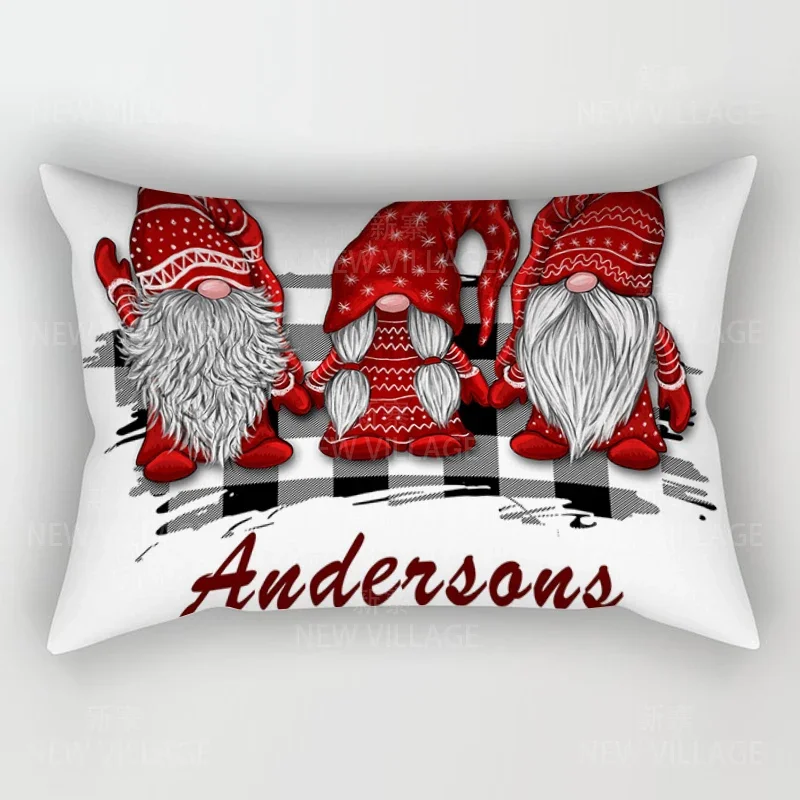 Christmas series pillowcase, sofa cushion cover, home holiday celebration decoration pillowcase, customizable 30x50, 40x60