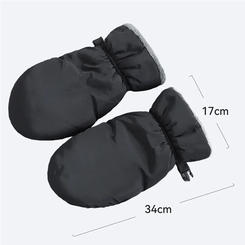 B24C-للأطفال عربة يدفع باليدين يندبروف عربة إفشل قفاز غطاء اليد الدافئة الرياح مقاوم للماء لعربات الأطفال ، عربات الدراجات #6