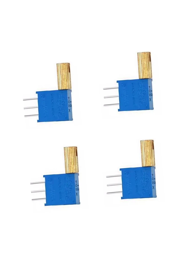 5pcs Metal long handle 3296X precision multi turn potentiometer 1K/2K/5K/10K direct insertion manually adjustable miniature adju