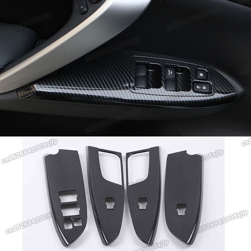 car window switch door armrest panel trims for mitsubishi eclipse cross 2018 2019 2020 2021 2022 2023 interior accessories