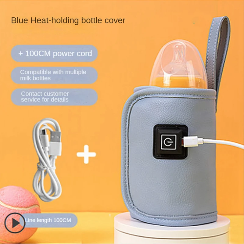 USB Milk Water Warmer Travel Stroller Insulated Bag Baby Nursing Bottle Heater Safe For Outdoor Winter