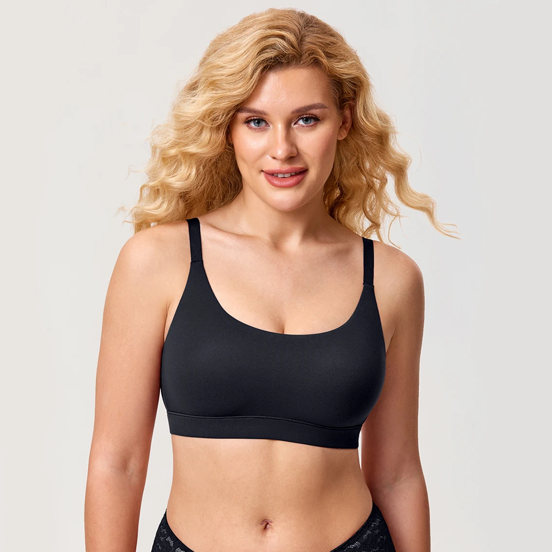 Cloudsfit Plus Size  Bra Seamless Plus Size Full Coverage Tshirt Unlined Comfort Bras for women No Underwire Smooth S- XXL