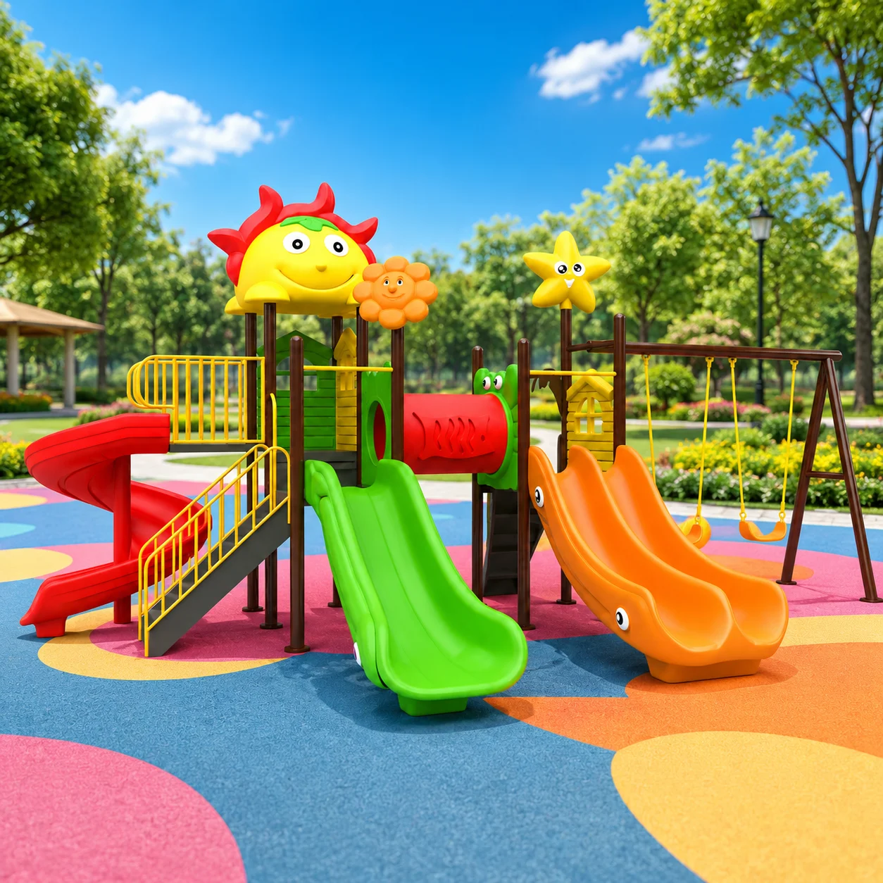 2026 Gran Oferta: Sets de Jueg - Kids Outdoor Jungle Gym With Slide reseña y precio