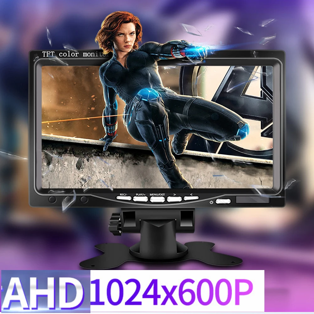 4/5/7 Inch 1920x1080 AHD 1080P High - Definition Truck Monitor with Starlight Night Vision - Ideal for Vehicle Reverse in Bus