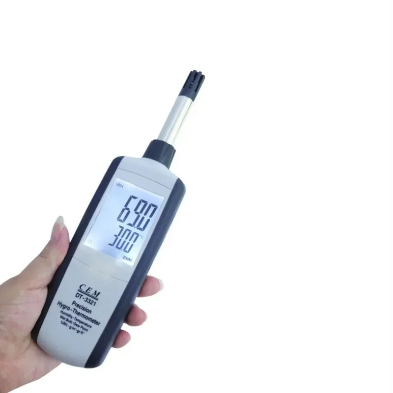 Sensitive DT-3321 Mini Temperature and Humidity Meter Digital Dew Point Wet Bulb Temperature and Humidity Meter Absolute Humidit