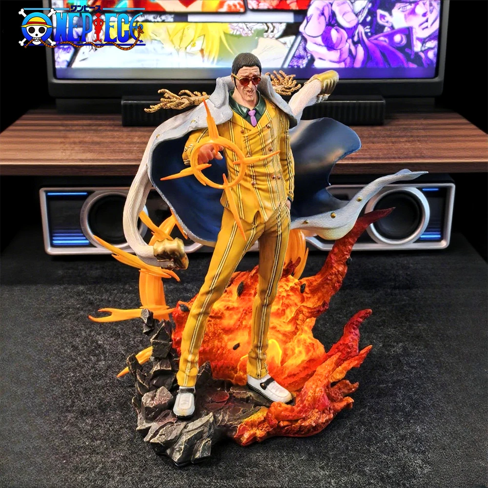 Figura de Anime de One Piece de 27,5 cm/10,83 pulgadas, Figuras de Acción de Borsalino, Estatua de PVC, Adorno de Escritorio, Modelo Coleccionable, Juguetes, Regalos
