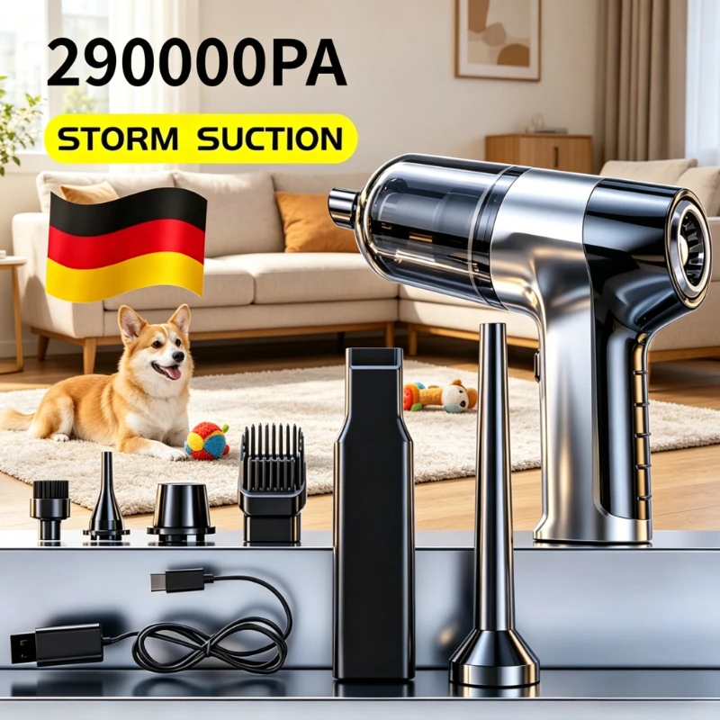 Car Vacuum Cleaner 4 In1Wireless Vacuum Cleaner Duster Handheld Vacuum Pump For Home Portable Cordless StrongSuction Car Cleaner
