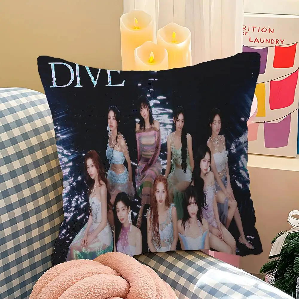 kpop T-Twices Office Cushion Pillowcase Car Cushion Cover45X45CM Lumbar Pillowcase Sofa Pillowcover - view 3